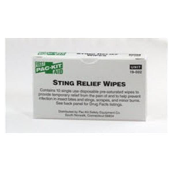 Certified Safety Medi-First Insect Sting Relief Pads Insct Stng 3oz Pd 10/Bx