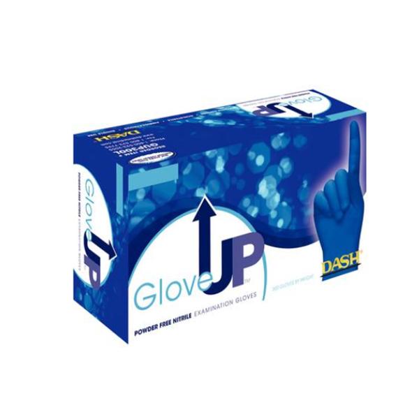 Dash Medical Gloves  Gloves Exam GloveUp Powder-Free Nitrile Latex-Free Blue 300/Bx, 10 BX/CA (GUP300M)