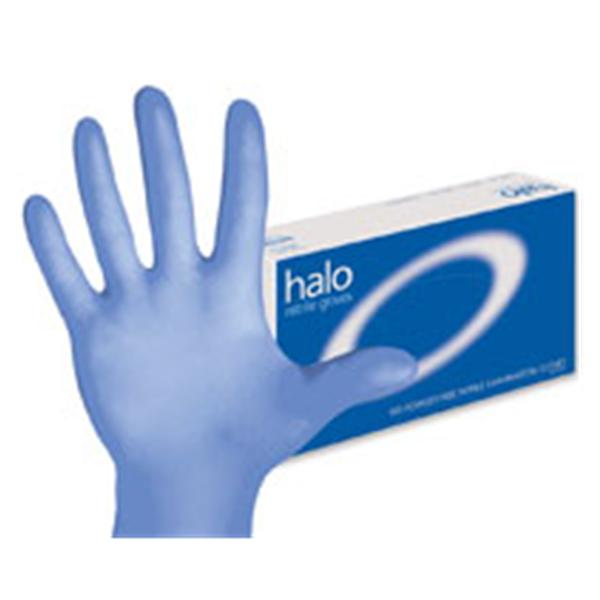 Dash Medical Gloves  Gloves Exam Halo PF Nitrile Latex-Free Md Dark Blue 100/Bx, 10 BX/CA (HAL100M)