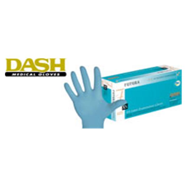 Dash Medical Gloves  Gloves Exam Futura Powder-Free Latex Sm Teal Blue Citrus 100/Bx