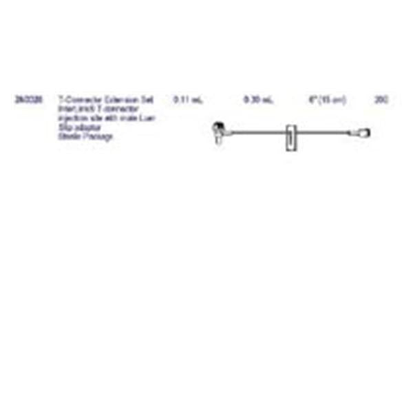 Baxter Healthcare IV Extension Set 6.7 Inj St/TCnctr M LL/F LL Adptr 50/Bx, 4 BX/CA (2N3339)