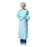 Precept Medical Products Gown Impervious X-Large Blue 15/Bx, 5 BX/CA (51576)