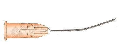 Eagle Labs Lacrimal Cannula - Lacrimal Cannula, Curved, Closed End, 0.3 mm Side Port, 25G x 1-1/2" - 161-25