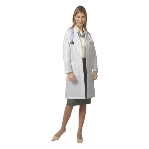 Fashion Seal Lab Coat Trdtnl Lngth Poly/Ctn W Wht Sz 16 39.5" Ea