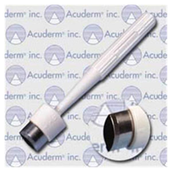 Acuderm Bpsy Pnch Drml Ac-Excsr 6x12 Rbd Hlw Hndl SS Bld Disp Strl 25/Box