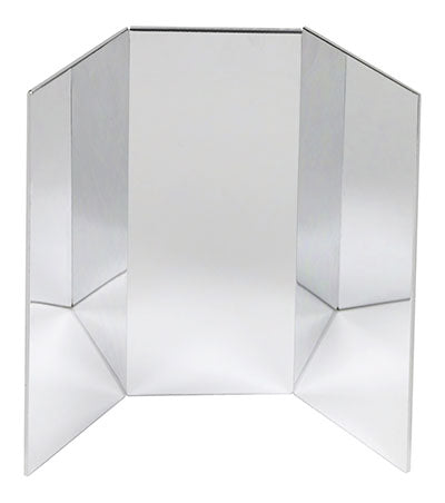 Mirror Free-Standing Triple Panel