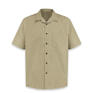 Vf Workwear-Div / Vf Imagewear (W) Pincord Men's Camp Shirt - Pincord Men's Camp Shirt, Tan, Size XS - 1K00PT-SS-XS