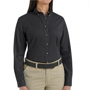 Vf Workwear-Div / Vf Imagewear (W) Ladies Long Sleeve Twill Work Shirts - Women's Long-Sleeve Meridian Performance Twill Shirt, 65% Polyester/35% Cotton, Black, Size S - 1T11BKS