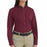 Vf Workwear-Div / Vf Imagewear (W) Ladies Long Sleeve Twill Work Shirts - Women's Long-Sleeve Meridian Performance Twill Shirt, 65% Polyester/35% Cotton, Burgundy, Size L - 1T11BUL