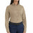 Vf Workwear-Div / Vf Imagewear (W) Ladies Long Sleeve Twill Work Shirts - Women's Long-Sleeve Meridian Performance Twill Shirt, 65% Polyester/35% Cotton, Khaki, Size L - 1T11KHL