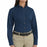 Vf Workwear-Div / Vf Imagewear (W) Ladies Long Sleeve Twill Work Shirts - Women's Long-Sleeve Meridian Performance Twill Shirt, 65% Polyester/35% Cotton, Navy, Size L - 1T11NVL