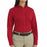 Vf Workwear-Div / Vf Imagewear (W) Ladies Long Sleeve Twill Work Shirts - Women's Long-Sleeve Meridian Performance Twill Shirt, 65% Polyester/35% Cotton, Red, Size 3XL - 1T11RD3XL