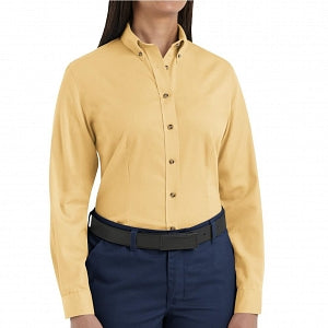 Vf Workwear-Div / Vf Imagewear (W) Ladies Long Sleeve Twill Work Shirts - Women's Long-Sleeve Meridian Performance Twill Shirt, 65% Polyester/35% Cotton, Yellow, 3XL - 1T11SD3XL