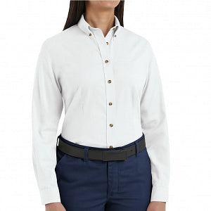 Vf Workwear-Div / Vf Imagewear (W) Ladies Long Sleeve Twill Work Shirts - Women's Long-Sleeve Meridian Performance Twill Shirt, 65% Polyester/35% Cotton, White, Size 3XL - 1T11WH3XL