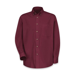 Vf Workwear-Div / Vf Imagewear (W) Men's Twill Long Sleeve Work Shirts - Men's Long Sleeve Work Shirt, Twill, 65% Polyester/35% Cotton, One Pocket, Burgundy, Size 3XL - 1T12BU3XL