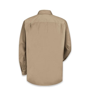 Vf Workwear-Div / Vf Imagewear (W) Men's Twill Long Sleeve Work Shirts - Men's Long Sleeve Work Shirt, Twill, 65% Polyester/35% Cotton, One Pocket, Khaki, Size S - 1T12KHS