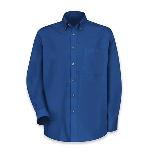 Vf Workwear-Div / Vf Imagewear (W) Men's Twill Long Sleeve Work Shirts - Men's Long Sleeve Work Shirt, Twill, 65% Polyester/35% Cotton, One Pocket, Royal Blue, Size 5XL - 1T12RB5XL