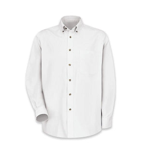 Vf Workwear-Div / Vf Imagewear (W) Men's Twill Long Sleeve Work Shirts - Men's Long Sleeve Work Shirt, Twill, 65% Polyester/35% Cotton, One Pocket, White, Size 3XL - 1T12WH3XL