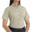 Vf Workwear-Div / Vf Imagewear (W) Ladies Short Sleeve Twill Work Shirts - Women's Shirt-Sleeve Meridian Performance Twill Shirt, 65% Polyester/35% Cotton, Stone, Size 3XL - 1T21ST3XL