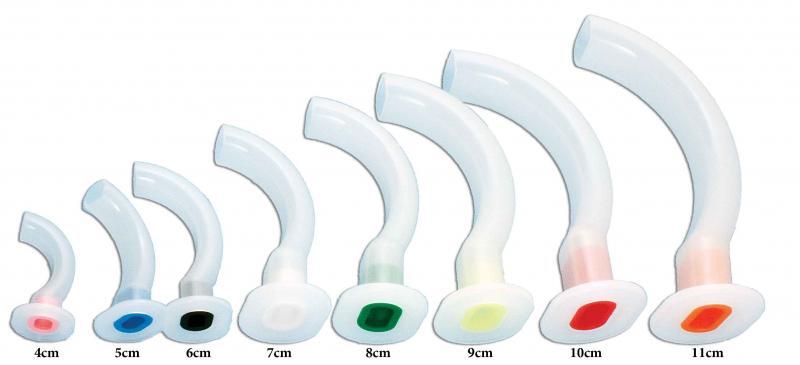 SunMed Color-Coded Guedel Airways - Disposable Guedel Oral Airway, White, Child, 70 mm - 1-1505-70