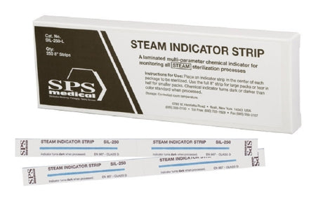 SPS Medical Steam Indicator Strip - STRIP, STEAM INDICATOR, LONG LAMINATED - SIL-250-L