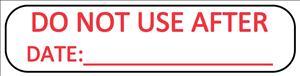 United Ad Label Co Defective Do Not Use Labels - "Do Not Use After" Label, 1-5/8" x 3/8", 1, 000/Roll - ULRXA1207