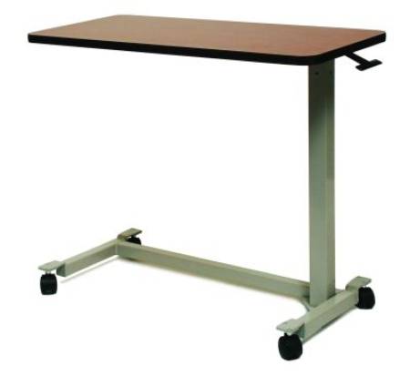 Graham-Field Automatic Overbed Tables - TABLE, OVERBED, MEDIUM OAK, REG HEIGHT GREY - A797048