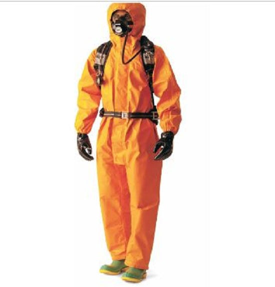 Dupont Tychem 6000 FR Coveralls - Tychem 6000FR Coverall with Hood and Socks, Orange, Size 2XL, Berry Compliant - TP199TOR2X0002BN