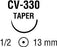 Medtronic TiCron Sutures - Ti-Cron Suture, Blue, Size 2/0, 1 x 30", CV-300 Needle, Double Armed - 88863274-51