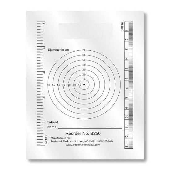 Trademark Ulcer Measuring Sheet - Ulcer Measuring Sheet - B250