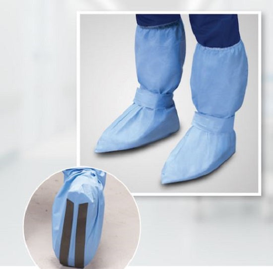 Tronex Advanced Foot Cover w/Foam Strip - Boot Covers with Foam Strips, Fluid Impervious, Blue, Size XL - 48835B