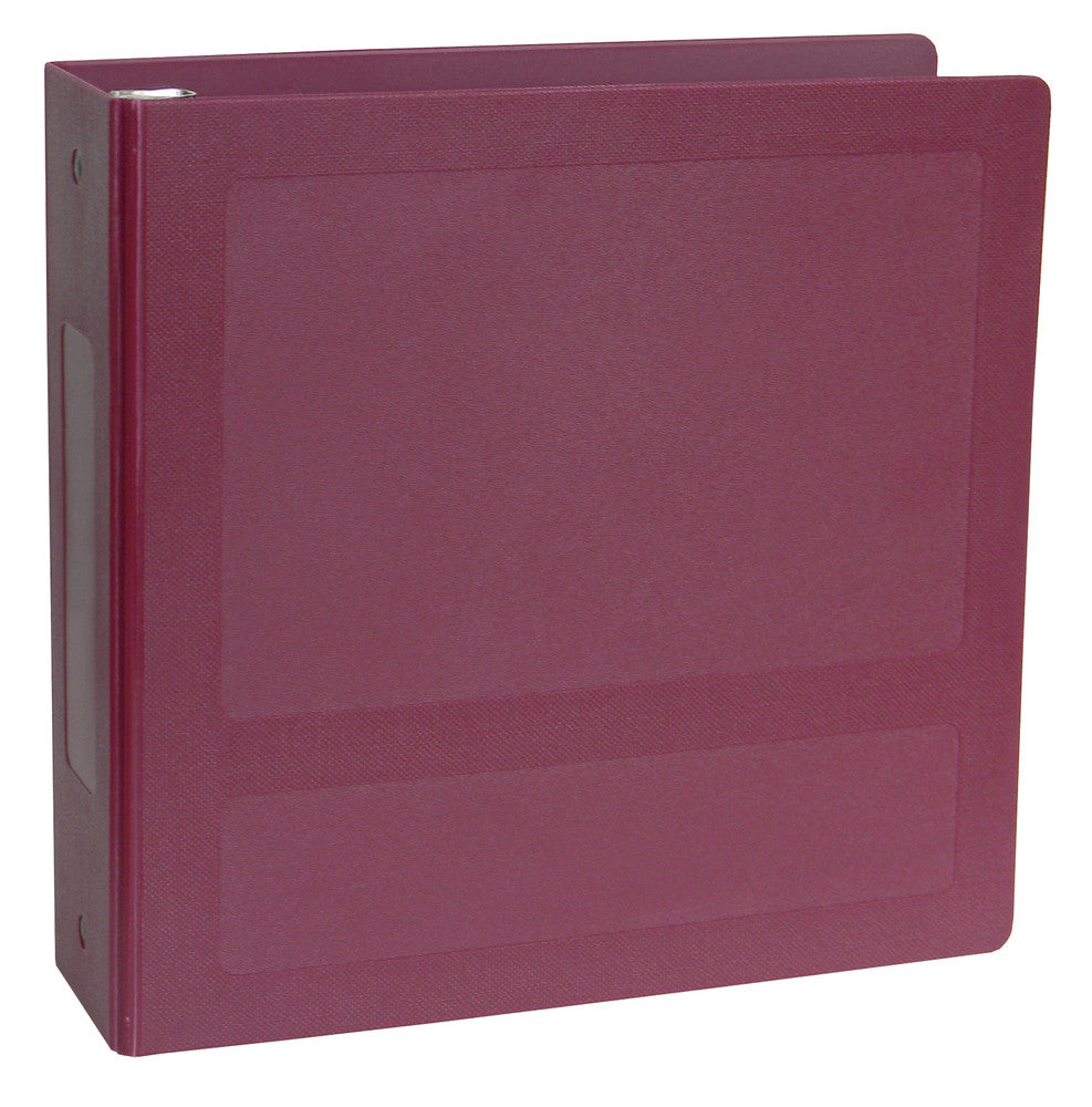 Briggs Healthcare Jumbo Ring Binders - Jumbo 3-Ring Side-Opening Ring Binder, 2.5", Burgundy - 5135R3N