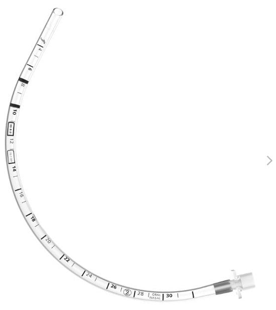 Flexicare Uncuffed Endotracheal Tubes - Uncuffed Endotracheal Tube, Oral, Preformed, 4.0mm - 038-962-040U