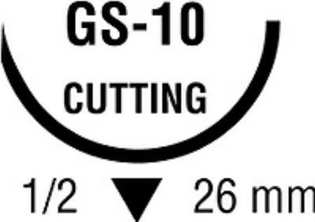 Medtronic Undyed Polysorb Sutures - Polysorb Suture, 1/0, 30", Undyed, GS-10 - CL-867