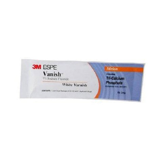 3M Vanish 5% Sodium Fluoride White Varnish - VARNISH, SODIUM FLUORIDE 5%, WHITE, MINT - 12150M