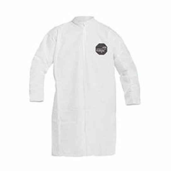 DuPont Proshield Basic Disposable Frocks - Frock with Snaps and Elastic Wrist, White, Size M - PB267SWHMD003000