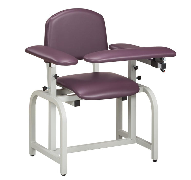 Clinton Industries Padded Blood Draw Chairs - Lab X Series Padded Blood Draw Chair with Flip-Up Arm, Extra-Tall, 400 lb. Weight Capacity, CAL 133 - 66011-PH-55