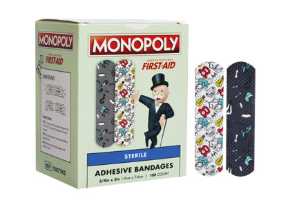 Dukal Stat Strip Bandages - STRIP, STAT, .75"X3", MONOPOLY - 1087743