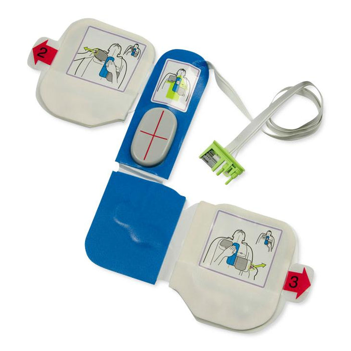 Zoll Medical Corporation Zoll AED Plus and AED Pro Defibrillator Pads / Electrodes - Zoll CPR-D-Padz 1-Piece Electrode Pad with Compression Depth and Rate Sensors - 8900-0800-01