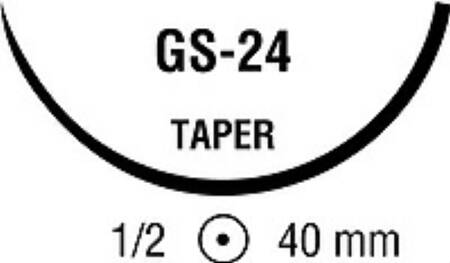 Medtronic Undyed Polysorb Sutures - Polysorb Suture, 0/0, 36", Undyed, GS-24, 118H - CL-964