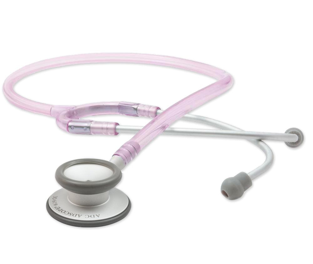 ADC Adscope-lite 619 Stethoscopes - STETHOSCOPE, ADSCOPE-LITE, ROSE QUARTZ - 619FL