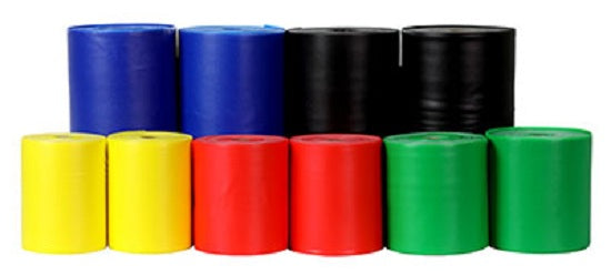 Fabrication Enterprises Inc Sup-R Band Exercise Bands - SUP-R BAND, 100YD, LTX FREE, 5PIECE SET - 10-6338