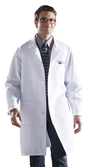 Medline Unisex Knee Length Lab Coats - Unisex Knee-Length Lab Coat, White, Size 2XS - 83044QHWXXS