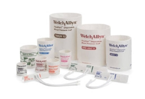 Welch Allyn SnapQuik Neonatal Soft Disposable Cuffs - Trimline Soft Disposable 1-Tube Neonate Blood Pressure Cuff with Female NeoQuik Connector, #5, 8.2 to 15.3 cm - NEO-5-1TLS