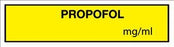 United Ad Label Co Propofol Tape - Propofol Tape, Yellow, 320/Roll - TJ010