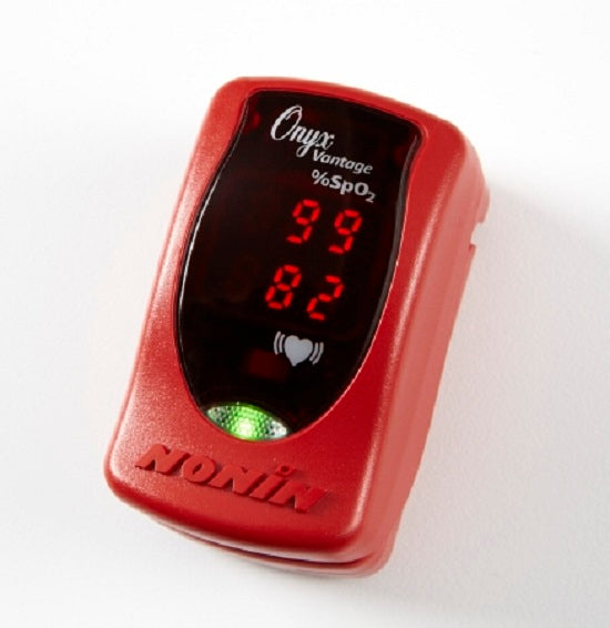 Nonin Medical Onyx Vantage Pulse Oximeter - Vantage 9590 Pulse Oximeter, Fingertip, Red - 8340-002