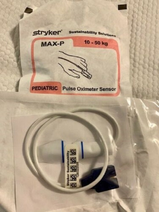 Stryker Refurbished Pulse Oximeter Sensors - SENSOR, OXIMETER, PULSE, PEDIATRIC, RPR - MAX-P