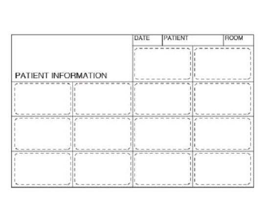 Shamrock Scientific Patient Charge Cards - Patient Charge Card, 5-1/4" - PCC-4