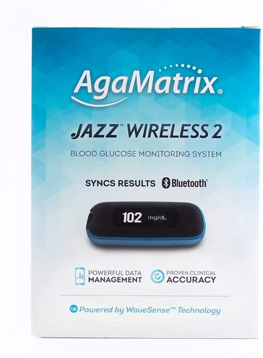 AgaMatrix Wavesense Jazz Meters / Accessories - Agamatrix Jazz Wireless 2 System Kit - 8000-10471