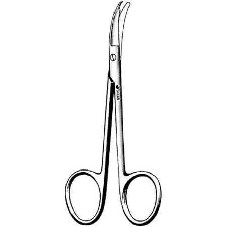 Sklar Sklarlite XD Shortbent Suture Scissors - Shortbent Suture Scissors, Delicate, 3.5" - 23-1196